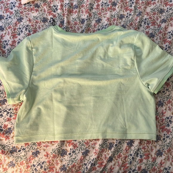 Set Active Terry Cloth Crop Top - Picture 2 of 2